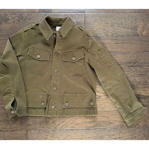Cabi Military Style Jacket Olive Green Small
